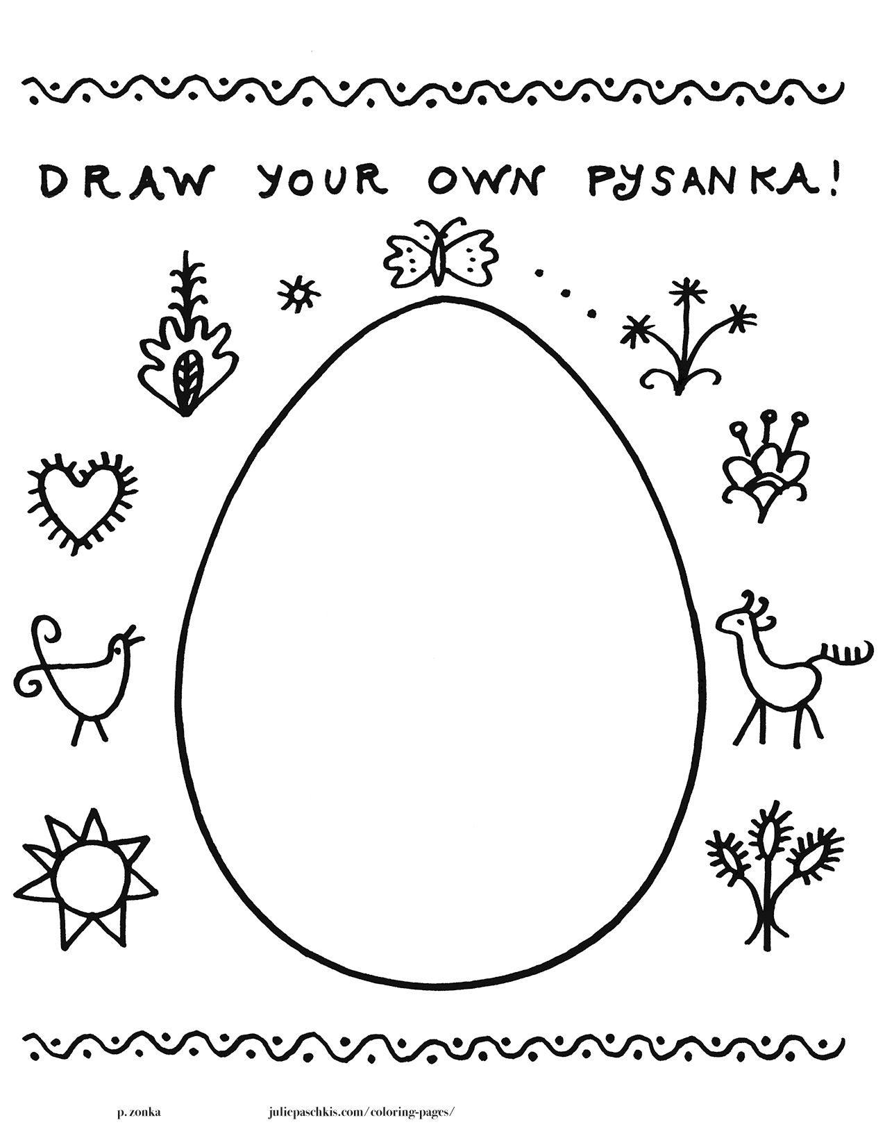 157 pysanka coloring